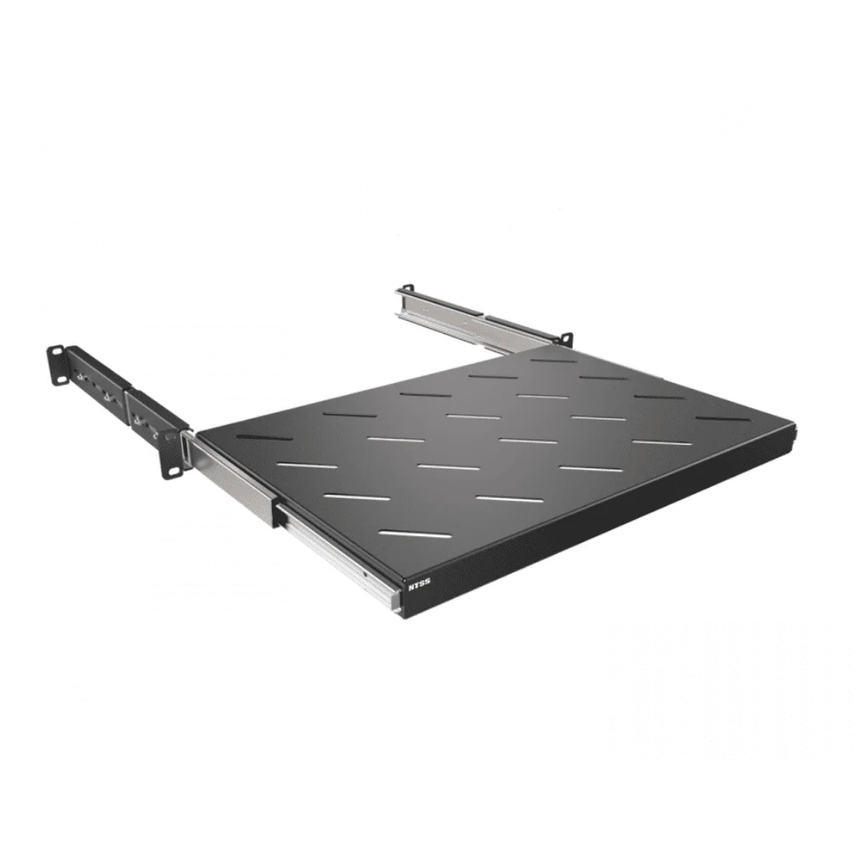 Выдвижная полка NTSS 19” 1U, глубина 300 мм для шкафов 600 мм, черный RAL 9005